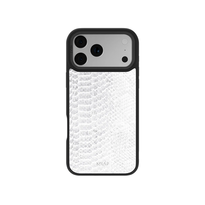 White Venom | Snake Skin Print iPhone Case by KELAB