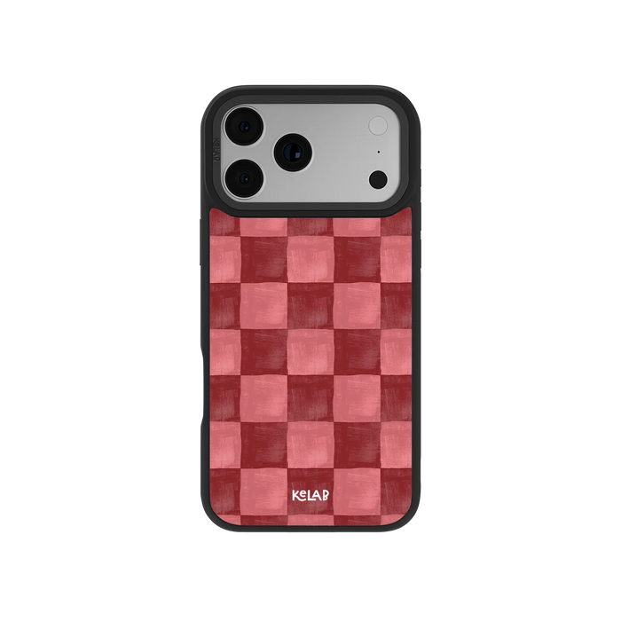 Canyon Clay | Red Checkered iPhone Case by KELAB