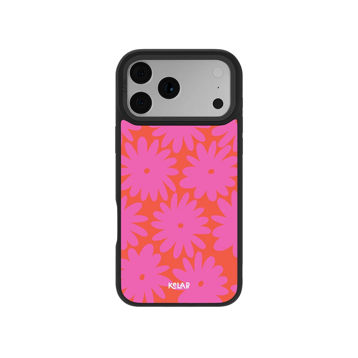 Sunflare Daisy | Pink Daisy Floral iPhone Case by KELAB