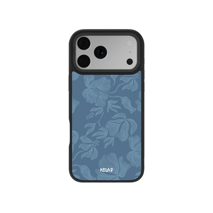 Cerulean | Dusty Blue Floral iPhone Case by KELAB