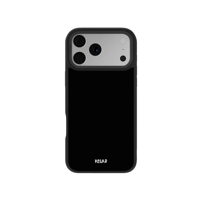 Solid Black | Minimalist Black iPhone Case by KELAB