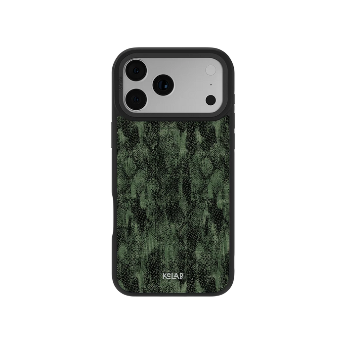 Emerald Python | Olive Snakeskin iPhone Case by KELAB