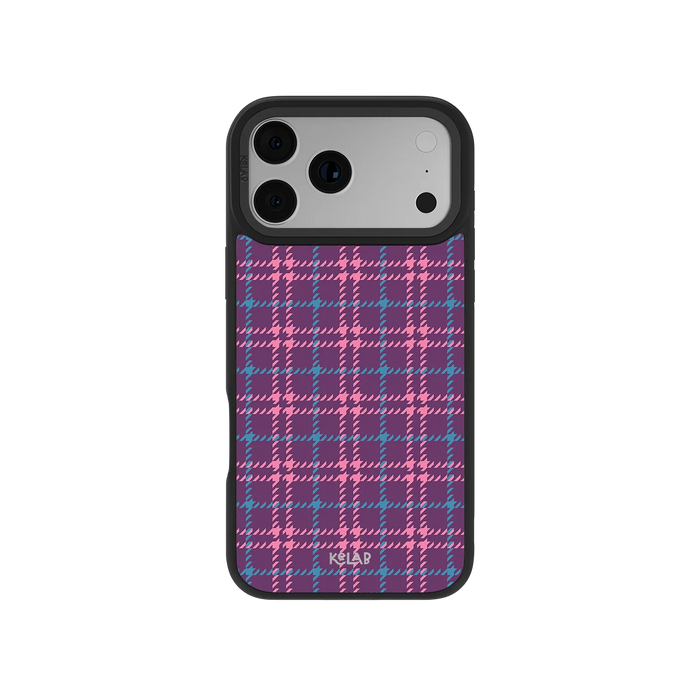Orchid Tweed | Purple Plaid iPhone Case by KELAB