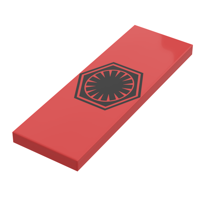 SW FO Faction Banner / Flag - B3 Customs® Printed 2x6 Tile made using LEGO part by B3 Customs