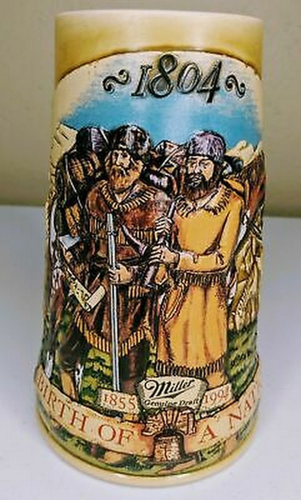 Miller Birth Of A Nation Lewis And Clark Expedition 1804 Beer Stein Mug by Vanessa Jane