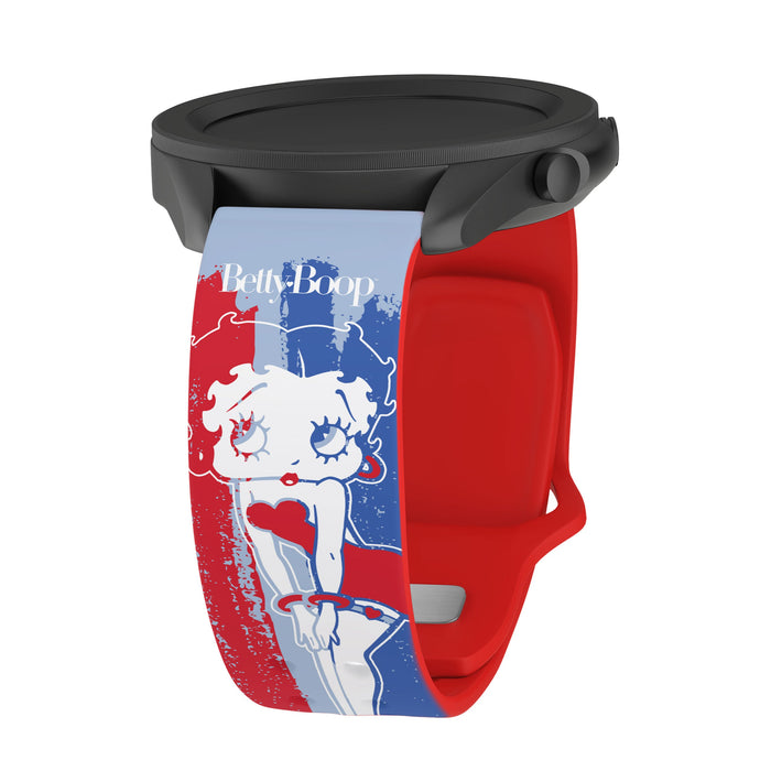 Betty Boop Red White & Boop HD Watchband for Samsung, Garmin, Fossil, and More for Samsung, Garmin, Fossil, and More by Affinity Bands
