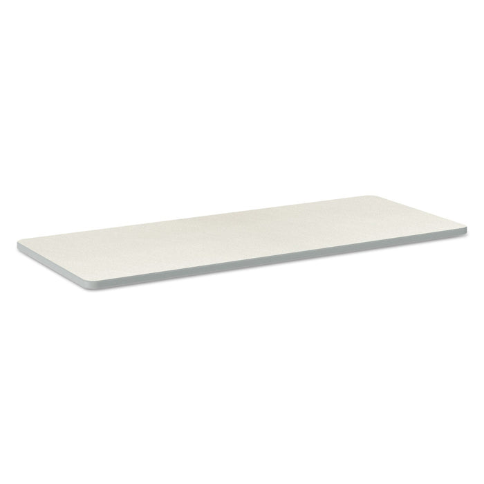 HON Build Rectangle Shape Table Top, 60w x 24d, Silver Mesh