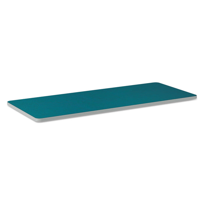 HON Build Rectangle Shape Table Top, 60w x 24d, Blue Agave