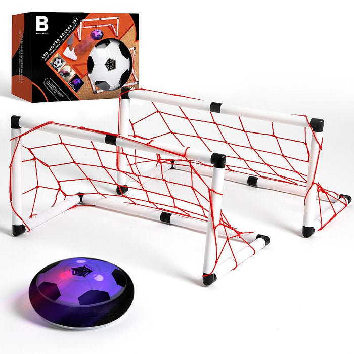 The Black Series Game Hover LED Air Soccer Ball Set with 2 Goals, One Size by Vanessa Jane