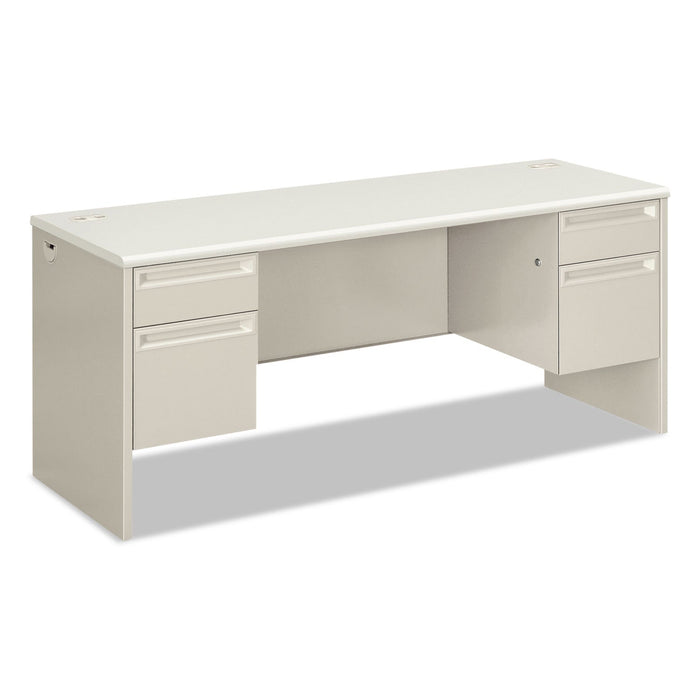 HON 38000 Series Kneespace Credenza, 72w x 24d x 29.5h, Silver Mesh/Light Gray