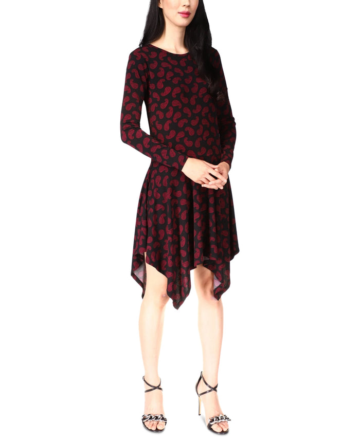 Michael Michael Kors Printed Handkerchief-Hem Dress by Vanessa Jane