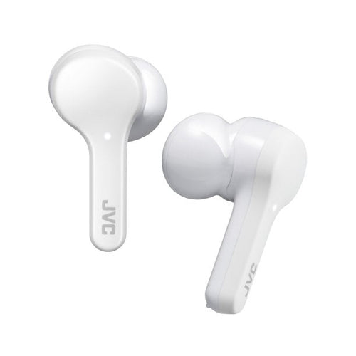 IN STOCK! JVC HA-A8TW In-Ear True Wireless Stereo Bluetooth® Earbuds with Microphone and Charging Case (White) by Silarius