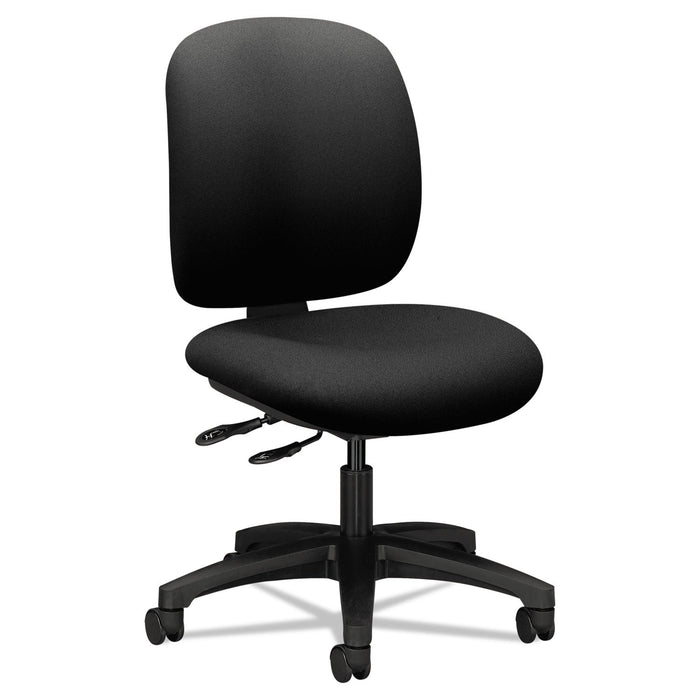 HON ComforTask Multi-Task Chair, Supports Up to 300 lb, 16" to 21" Seat Height, Black