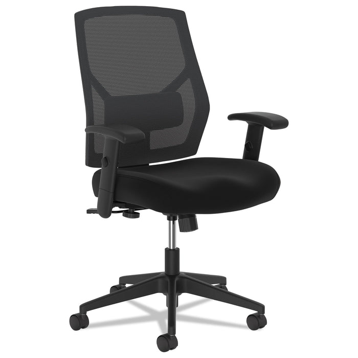 HON VL581 High-Back Task Chair, Supports Up to 250 lb, 18" to 22" Seat Height, Black