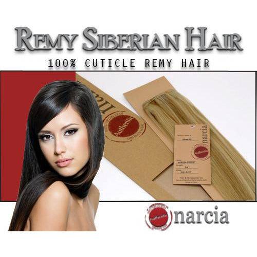 Narcia Weft Hair Extensions 100% Remy Siberian Human Hair, Silky Straight 22 Inch