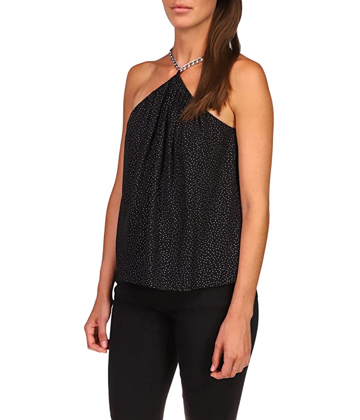 Michael Kors Sleeveless Chain Neck Halter Top by Vanessa Jane