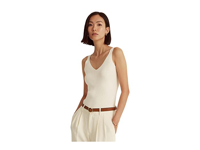 Lauren Ralph Lauren Cotton-Blend Sleeveless Sweater, Size Small by Vanessa Jane