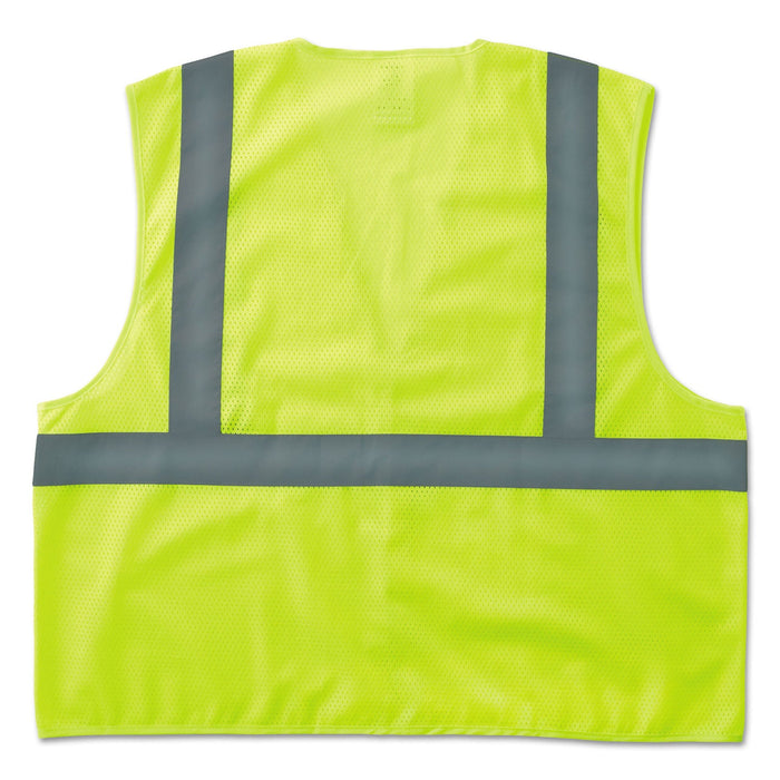 ergodyne GloWear 8205HL Type R Class 2 Super Econo Mesh Safety Vest, 4X-Large to 5X-Large, Lime