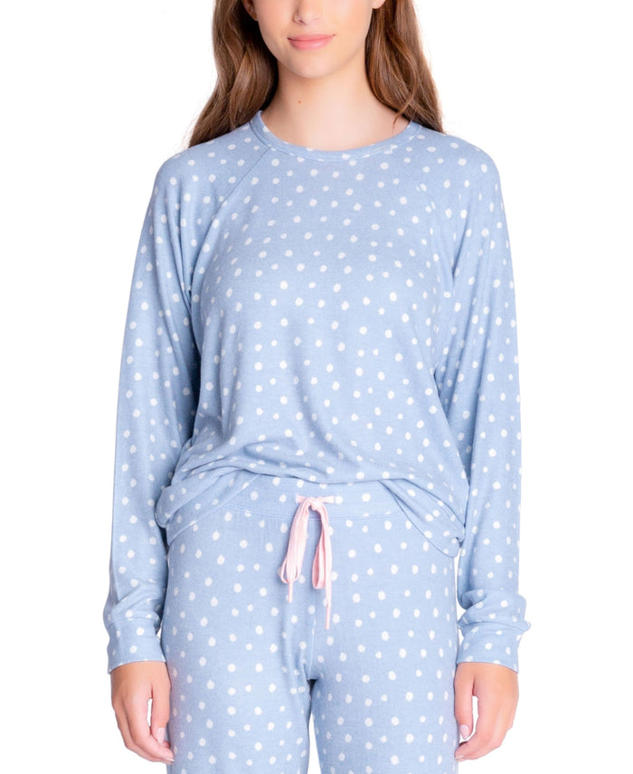 Insomniax Butter Jersey Long Sleeve Crewneck Pajama Top, Size XL by Vanessa Jane