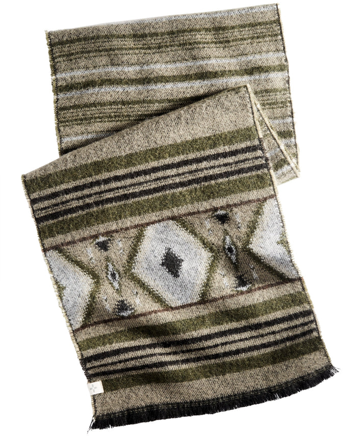 Sun + Stone Mens Woven Patterned Scarf by Vanessa Jane
