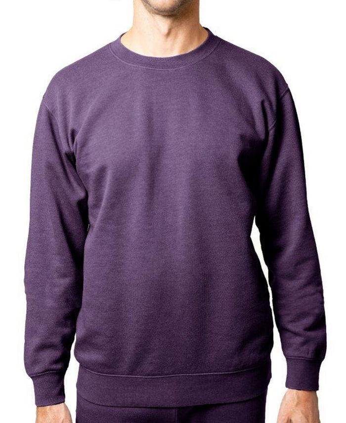 Lazer Men’s Crewneck Burnout Fleece Knit Sweatshirt by Vanessa Jane