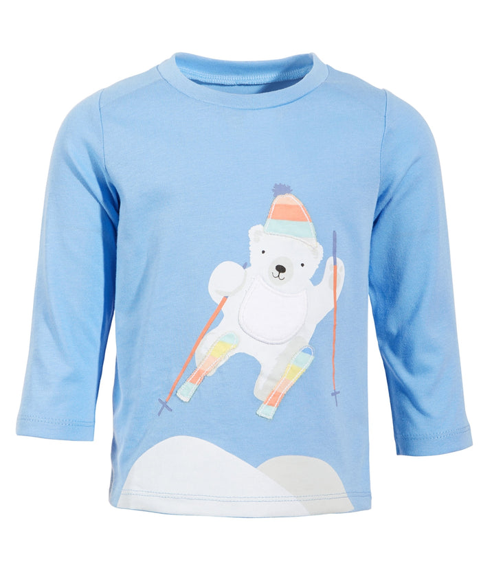 First Impressions Baby Boys Polar Bear Ski T-Shirt, Size 12Months by Vanessa Jane