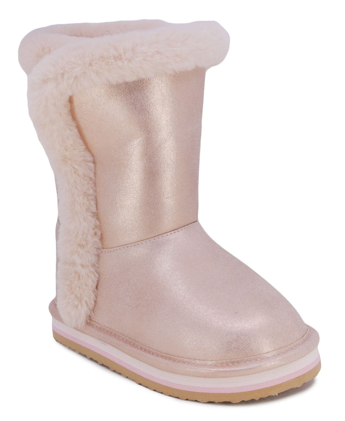 Sugar Girls Milhoja Cozy Boot – Rose Gold, Size 5M by Vanessa Jane