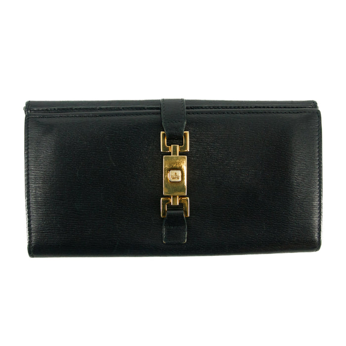 Gucci Black Long Jackie Wallet #3077 by Bolt Boutique