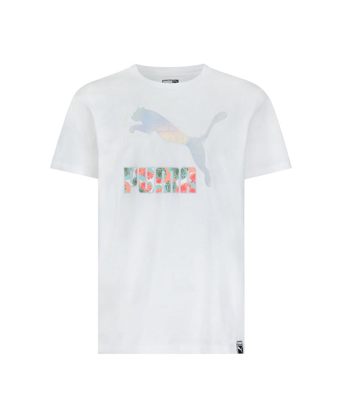 PUMA Big Girls Flower Aura Pack Graphic T-shirt, Size Large by Vanessa Jane