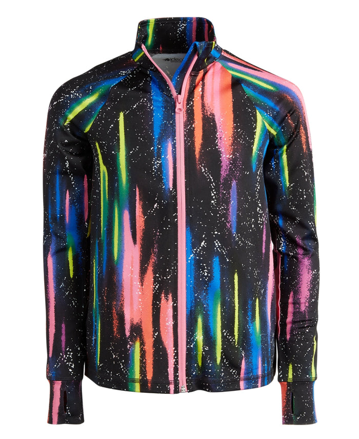 Id Ideology Big Girls Printed Zipper Jacket by Vanessa Jane