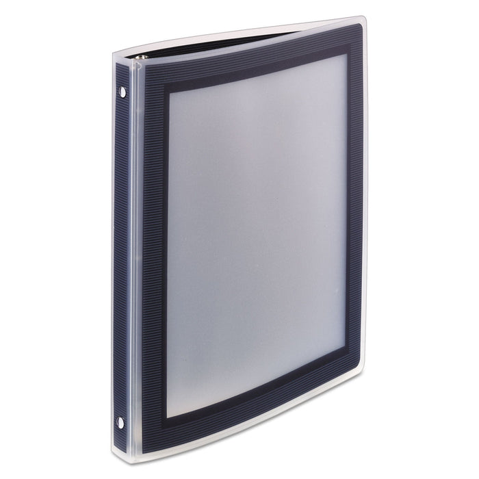 Avery Flexi-View Binder with Round Rings, 3 Rings, 0.5" Capacity, 11 x 8.5, Black