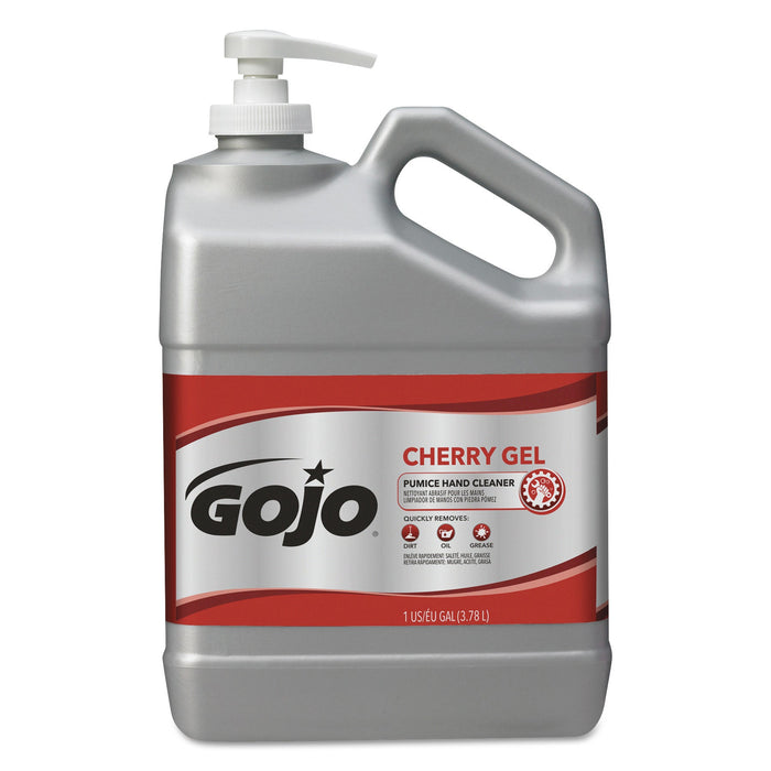GOJO Cherry Gel Pumice Hand Cleaner, Cherry Scent, 1 gal Bottle, 2/Carton