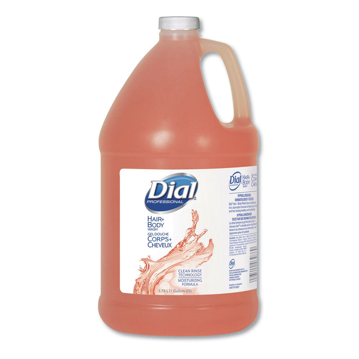 Dial Hair + Body Wash, Neutral Scent, 1 gal, 4/Carton