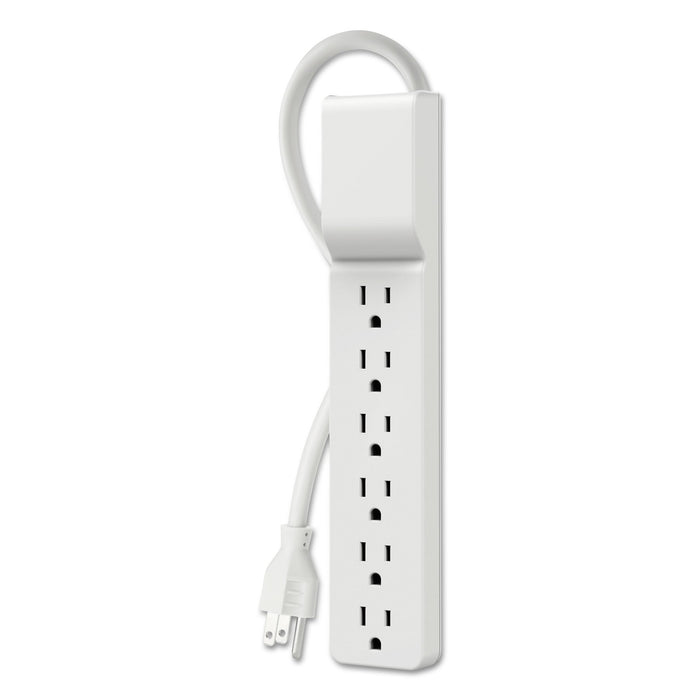 Belkin Home/Office Surge Protector, 6 AC Outlets, 10 ft Cord, 720 J, White
