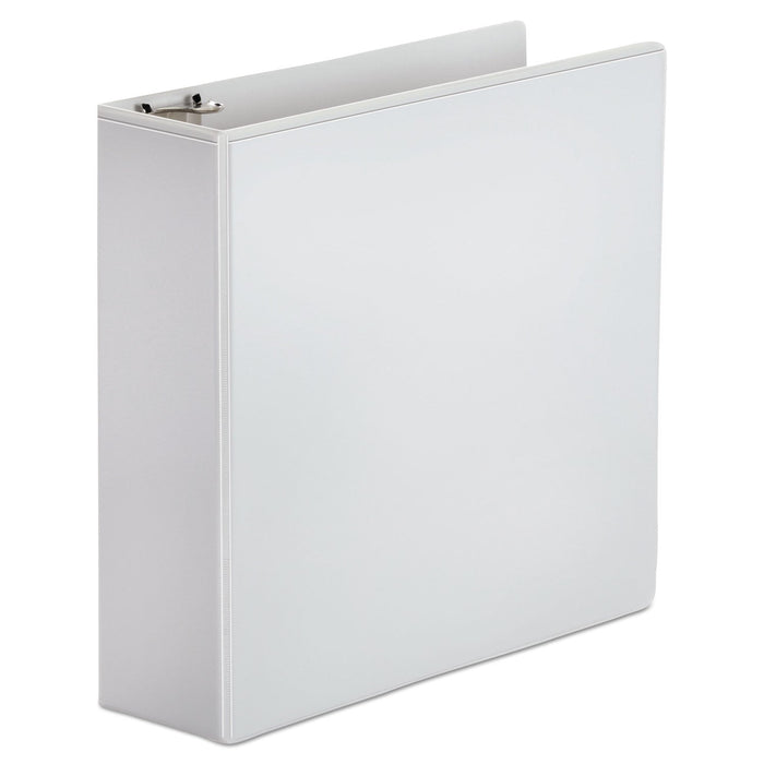 Office Impressions Economy Round Ring View Binder, 3 Rings, 3" Capacity, 11 x 8.5, White