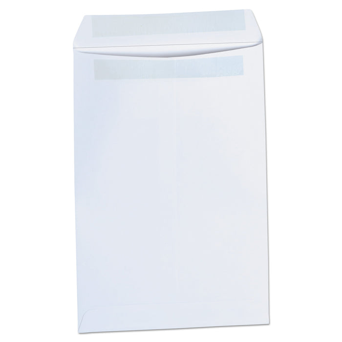 Universal Self-Stick Open End Catalog Envelope, #1, Square Flap, Self-Adhesive Closure, 6 x 9, White, 100/Box