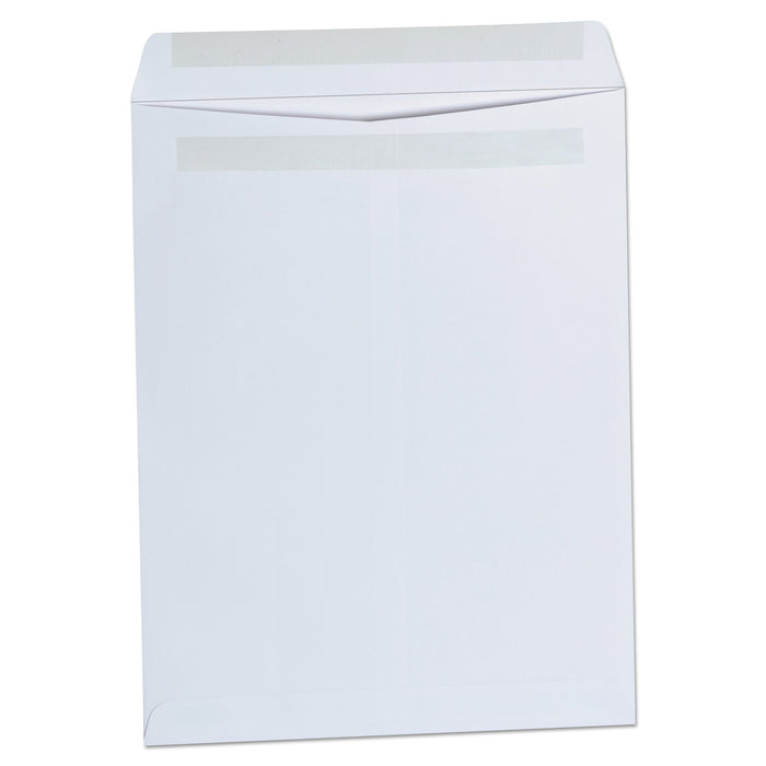 Universal Self-Stick Open End Catalog Envelope, #13 1/2, Square Flap, Self-Adhesive Closure, 10 x 13, White, 100/Box