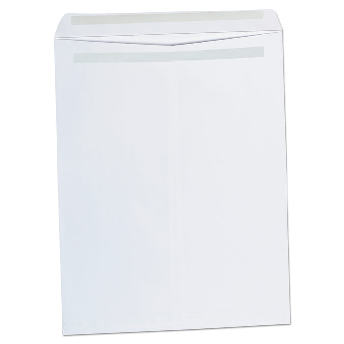 Universal Self-Stick Open End Catalog Envelope, #15 1/2, Square Flap, Self-Adhesive Closure, 12 x 15.5, White, 100/Box