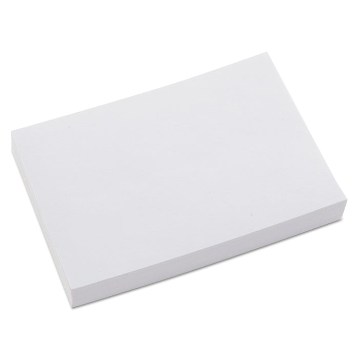 Universal Unruled Index Cards, 4 x 6, White, 500/Pack