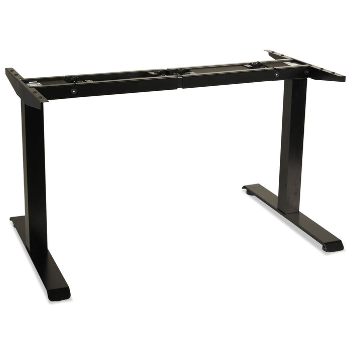 Alera 2-Stage Electric Adjustable Table Base, 48 to 72w x 24 to 36d x 27.5 to 47.2h, Black
