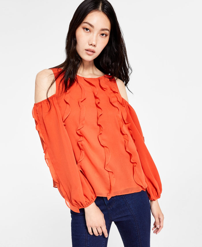 Inc International Concepts Petite Cold-Shoulder Top, PL by Vanessa Jane