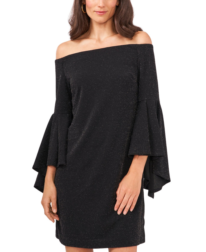 Vince Camuto Off-the-Shoulder Flutter-Sleeve Dress by Vanessa Jane