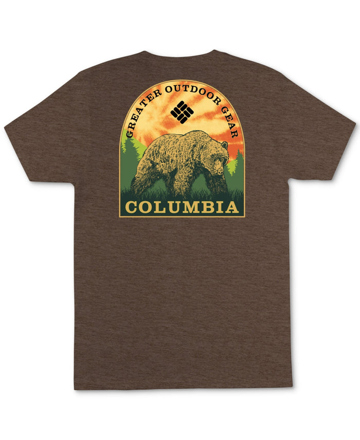 Columbia T-Shirt Sportswear Mens Julien Jersey Graphic Crewneck, Brown, Size M by Vanessa Jane