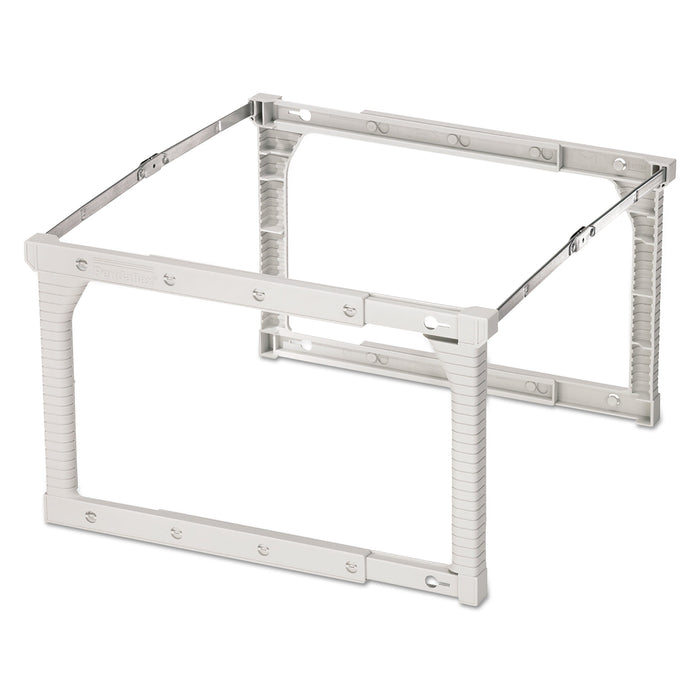 Pendaflex Plastic Snap-Together Hanging Folder Frame, Legal/Letter Size, 18" to 27" Long, White/Silver Accents