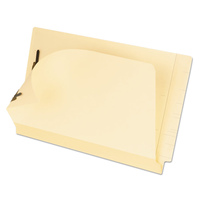 Pendaflex Manila Laminated End Tab Fastener Folders, 2 Fasteners, Legal Size, 11-pt Manila Exterior, 50/Box