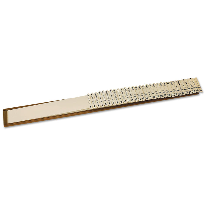 Pendaflex General Purpose Indexed Sorter, 31 Dividers, Alpha/Numeric/Month/Date/Day Index, Letter Size, Brown Frame