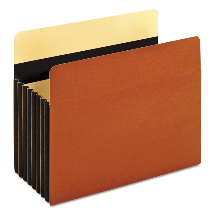Pendaflex Heavy-Duty File Pockets, 7" Expansion, Letter Size, Redrope, 5/Box