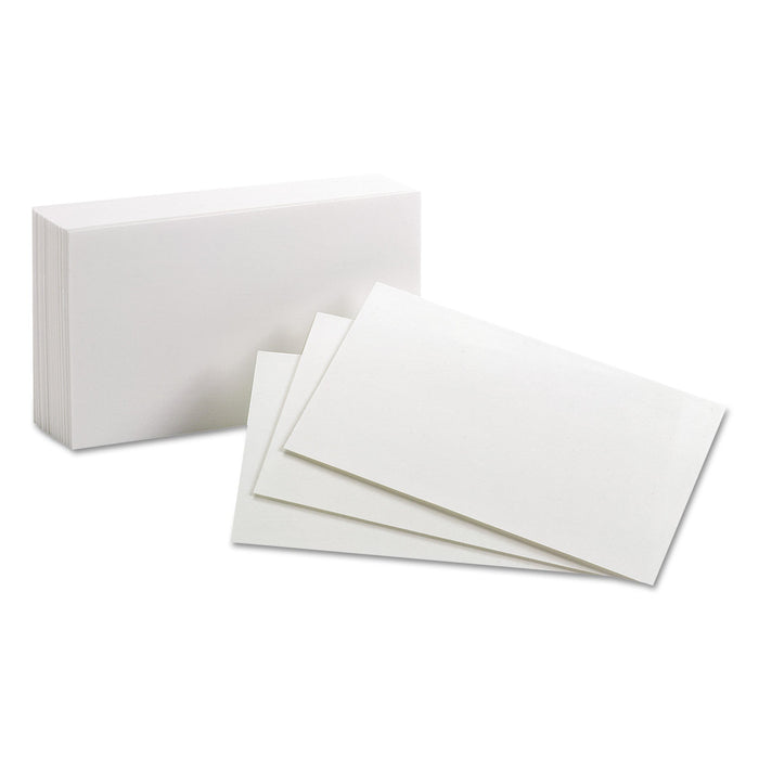 Oxford Unruled Index Cards, 3 x 5, White, 100/Pack