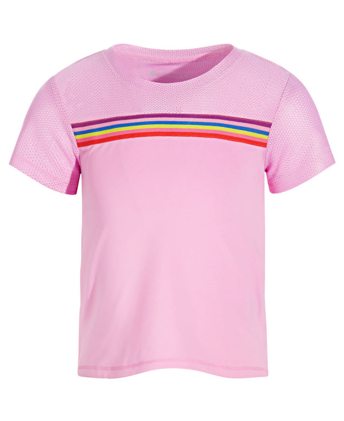 ID Ideology Toddler and Little Girls Multi-Stripe Shirt, Size 6X by Vanessa Jane
