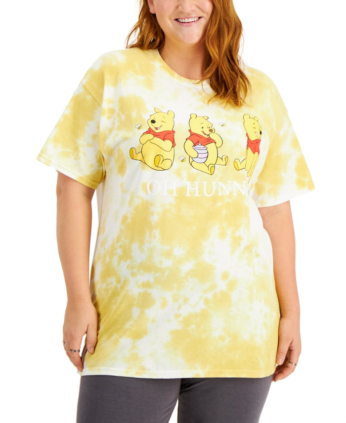 Love Tribe Plus Trendy Tie-Dyed Cotton Graphic Print T-Shirt by Vanessa Jane